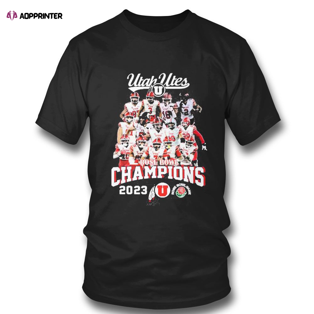 Utah Utes Rose Bowl Champions 2023 T-shirt For Fans