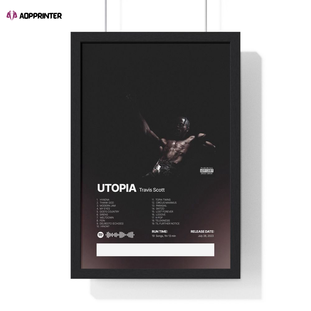Utopia Travis Album Poster – Gift For Decor
