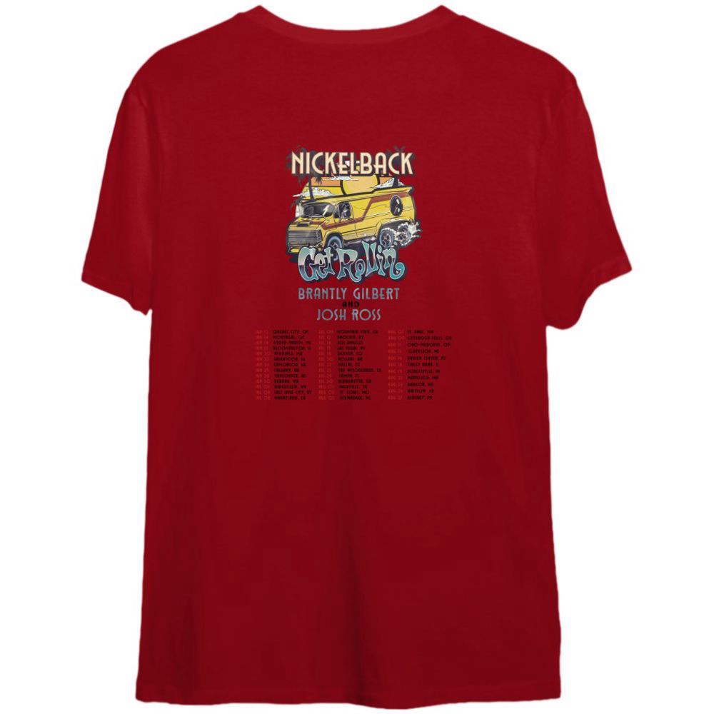 Vintage Nickleback Band Merch Tour 2023 Shirt For Men Women, Nickleback Get Rollin Album 2023 Shirt