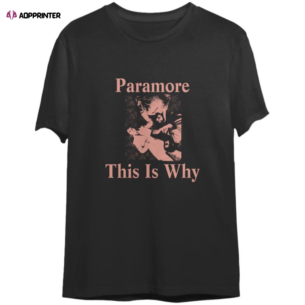 Vintage Paramore Album T-Shirt, Retro Paramore Tattoo Tour 2023  T-Shirt, For Men And Women