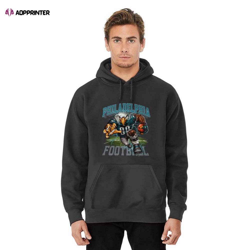 Vintage Philadelphia Football Hoodie, Gift For Men And Women