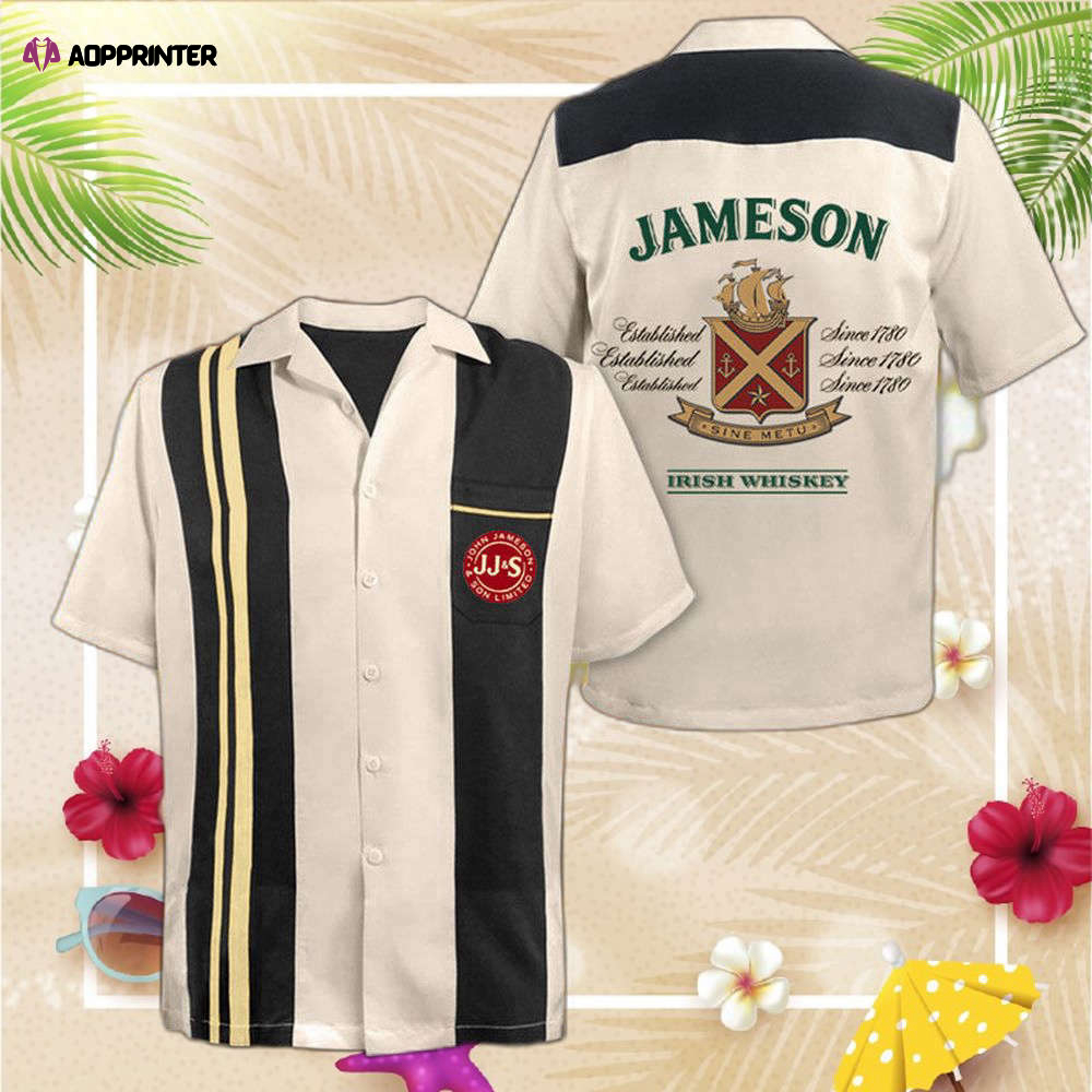 Vintage White Jameson Hawaiian Shirt For Men And Women