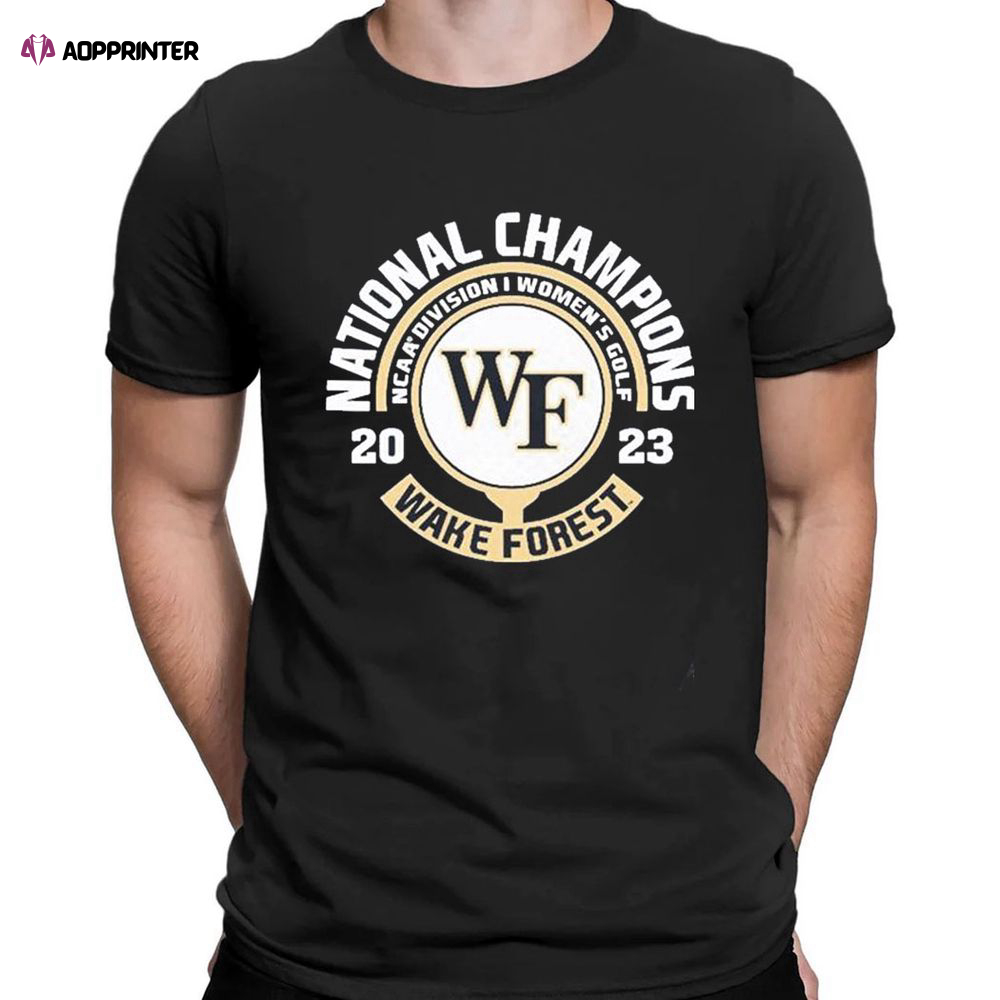 Wake Forest Demon Deacons 2023 Ncaa Womens Golf National Champions T-shirt For Fans