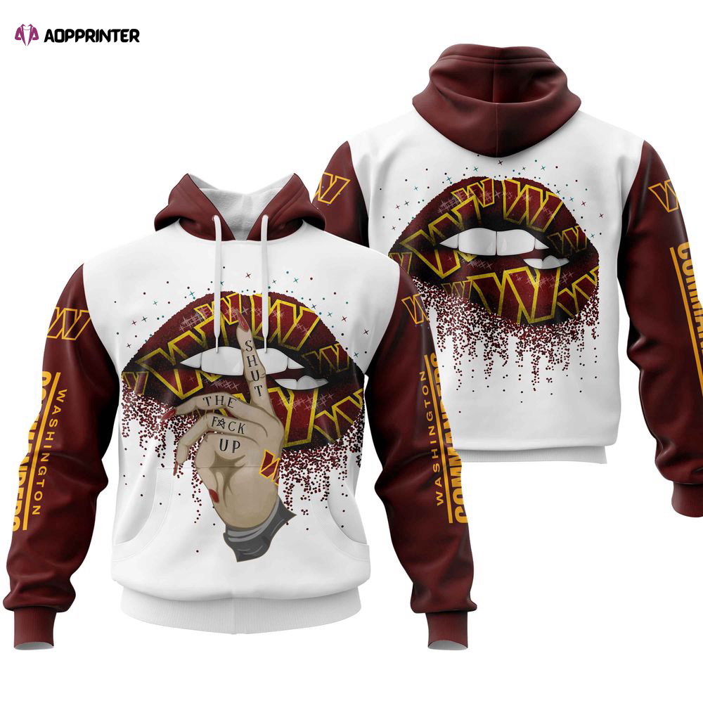 Washington Commanders Lips Hoodie, Gift For Men And Women