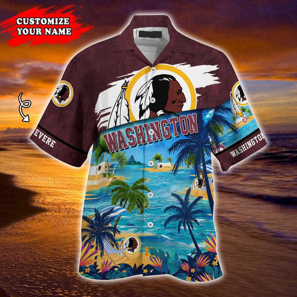 Washington Redskins NFL-Customized Summer Hawaii Shirt For Sports Fans