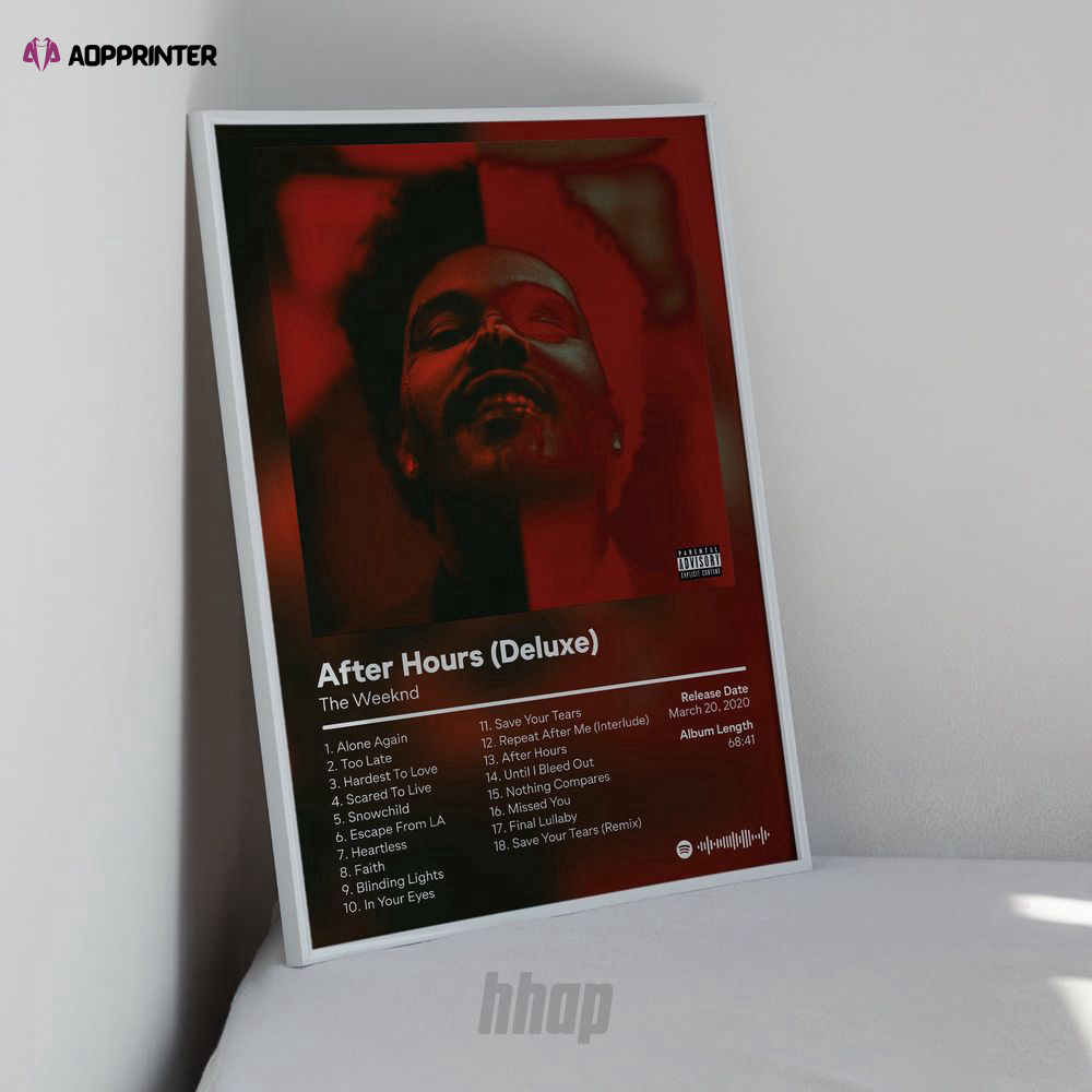 Weeknds – After Hours Deluxe Album Poster, Best Gift For Home Decoration