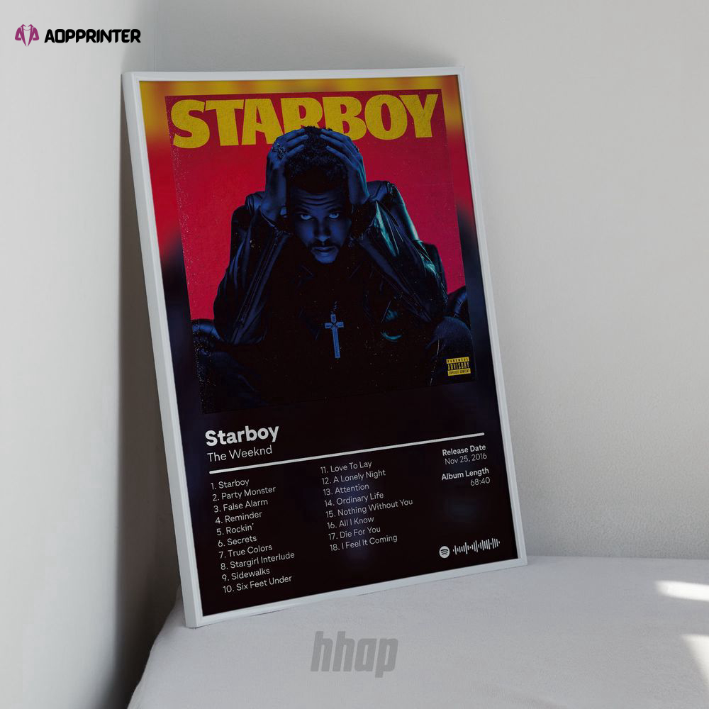 Weeknds – Starboy Album Cover Poster – Gift For Home Decoration