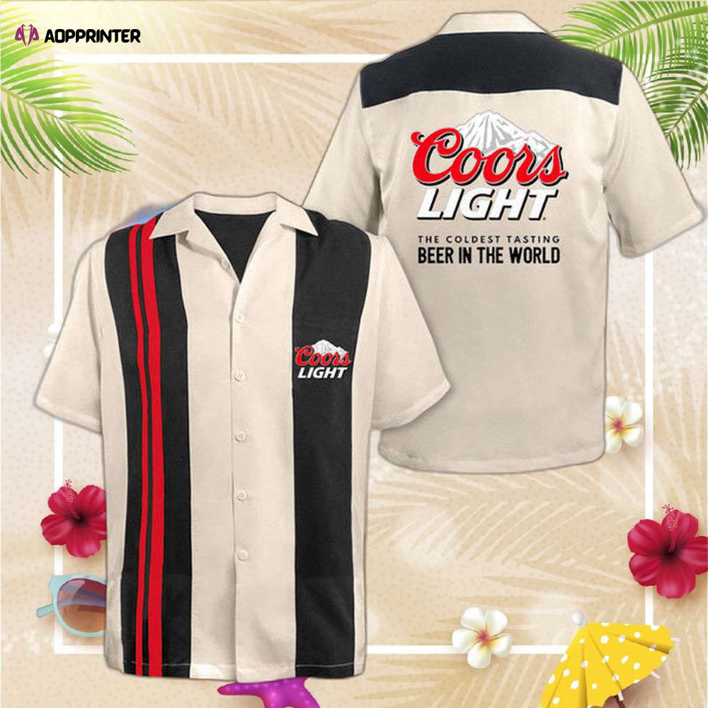 White Coors Light Hawaiian Shirt For Men And Women