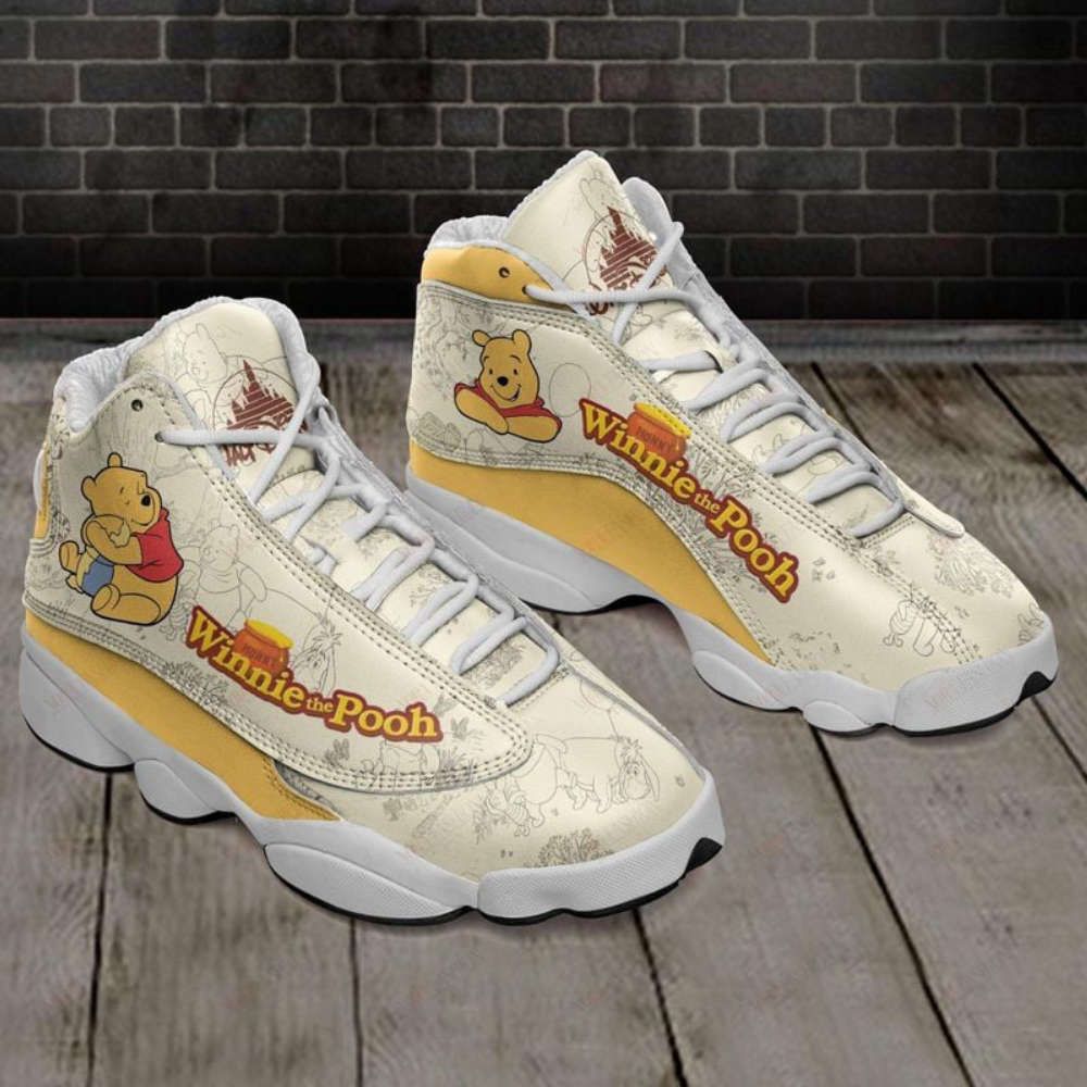Winnie The Pooh Air Jordan 13 Sneakers, Best Gift For Men And Women