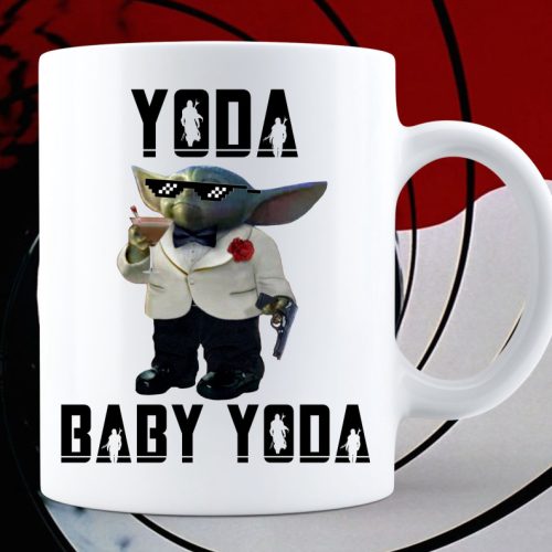 Yoda, Baby Yoda Mug, James Bond Style Grogu Cup, Baby Yoda Coffee Mug, Star Wars Fan Gift