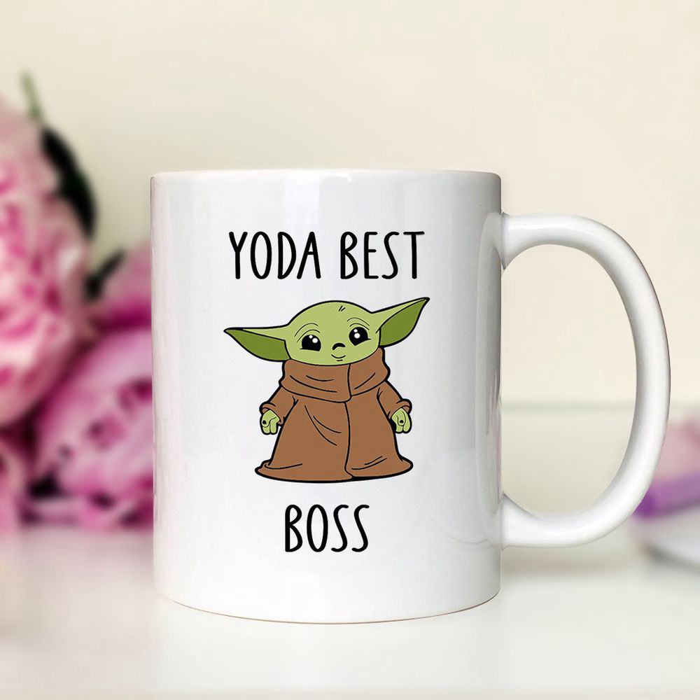 Yoda Best Boss Coffee Mug, Yoda Mug, Yoda Boss Mug, Star Wars Gifts