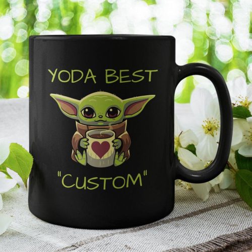 Coffee Spelled Backwards Is Eeffoc Baby yoda Mug Grogu 15 oz