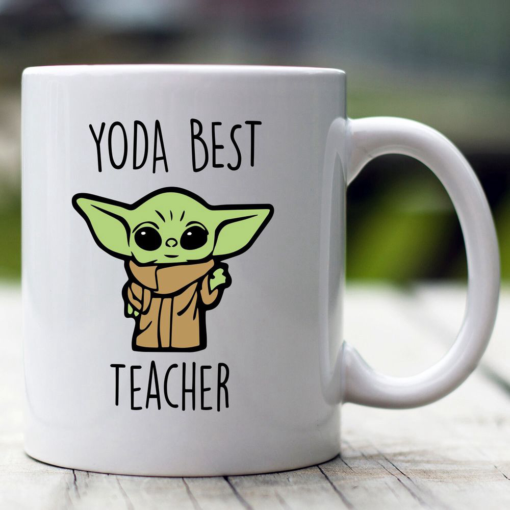Yoda Best Teacher Mug, Baby Yoda Mug, Custom Teacher Mug,   Gift For Friend