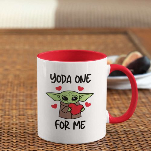 Yoda One For Me Baby Yoda Mug, Birthday Gift Idea