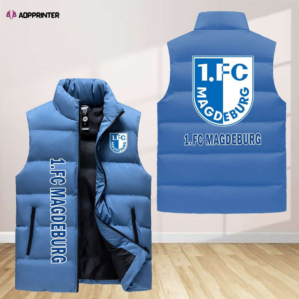 1. Fc Magdeburg Sleeveless Puffer Jacket Custom For Fans Gifts