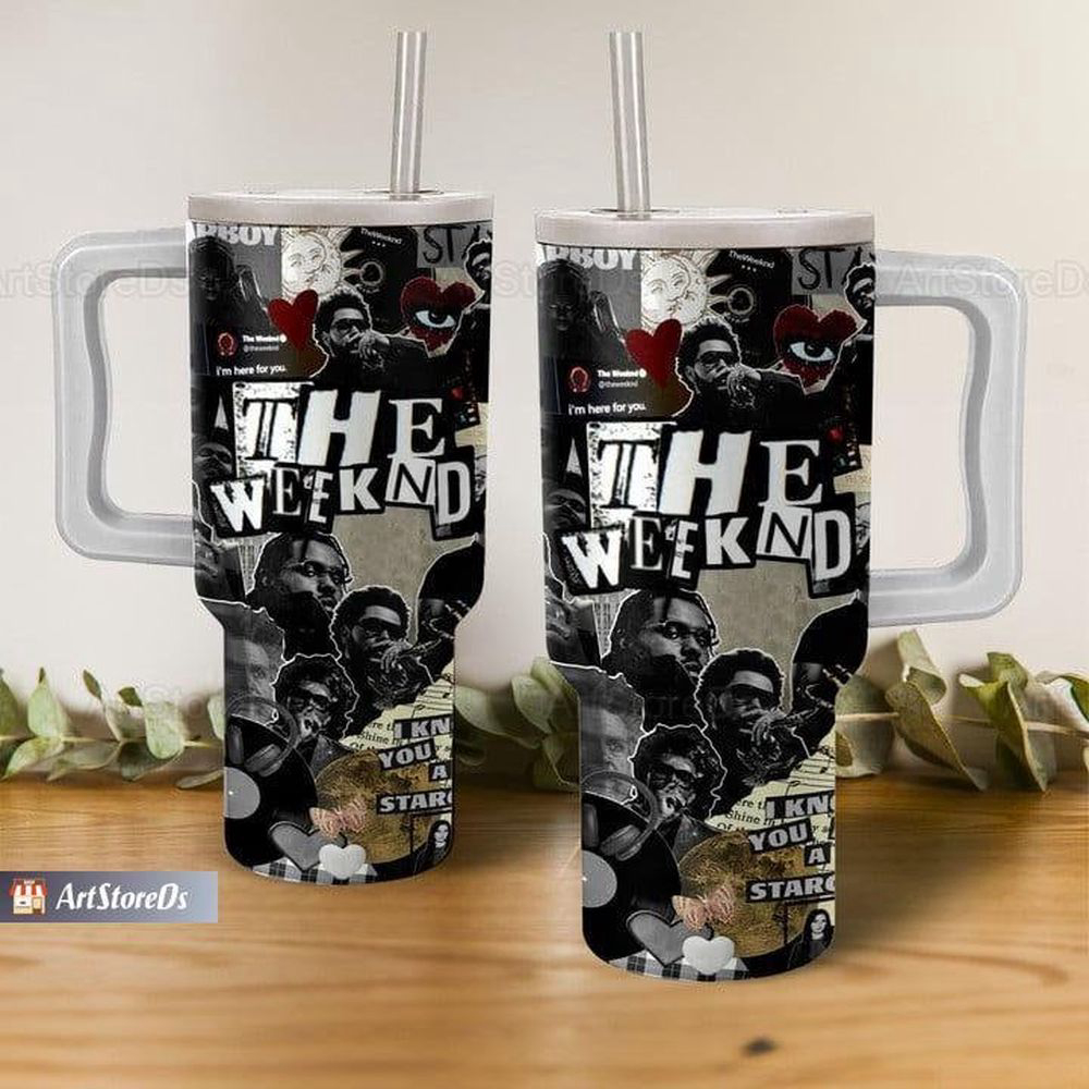 The Weeknd 40oz Tumbler: Insulated Stainless and Coffee Cup Options
