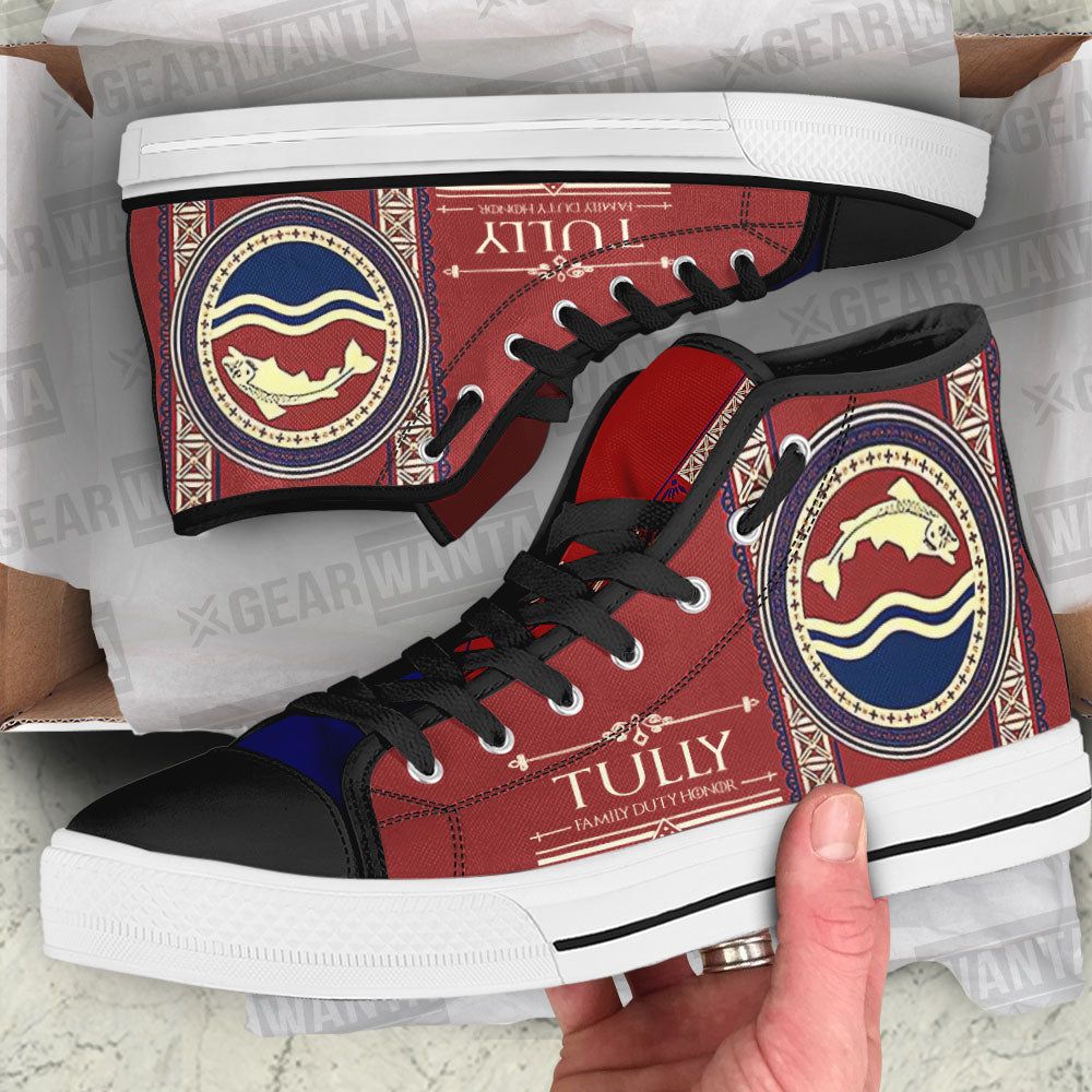 Tully Game Of Thrones High Top Canvas Shoes Custom For Fans