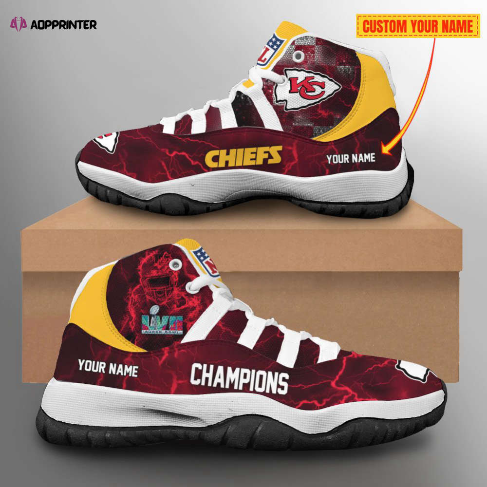 6 Kansas City Chiefs Personalzied Super Bowl Champions Shoes Air Jordan 1 Sneakers High Top For Fans