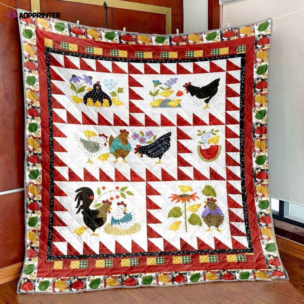 A Chick Here A Chick There Quilt Blanket Great Customized Blanket Gifts For Birthday Christmas Thanksgiving