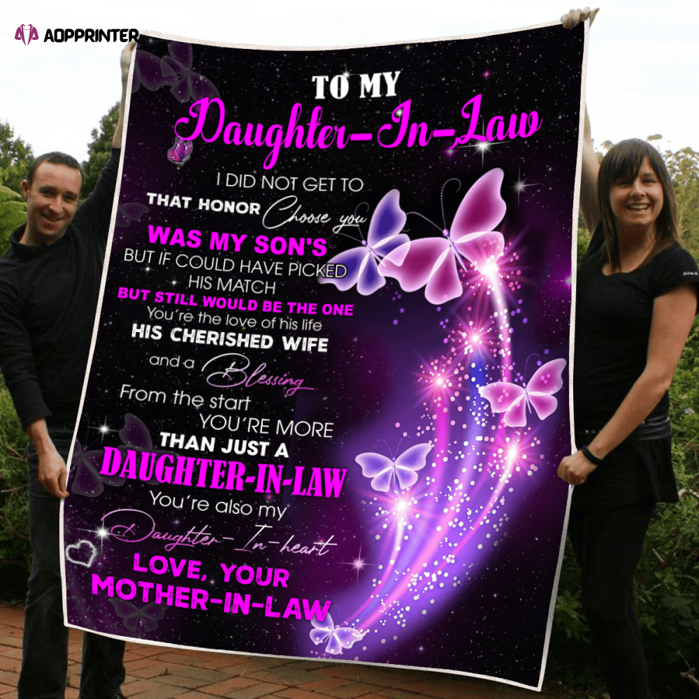 A Special Gift To My Daughter-In-Law On Her Birthday Or Christmas – Fleece Blanket