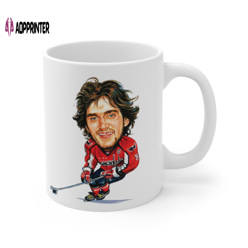 Alex Ovi WSH NHL ART Mug 11oz Gift For Fans Gift For Fans