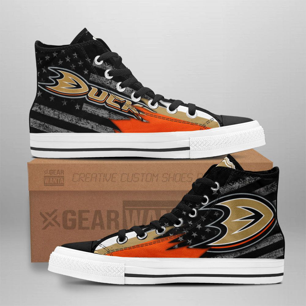 Anaheim Ducks High Top Shoes Custom For Fans