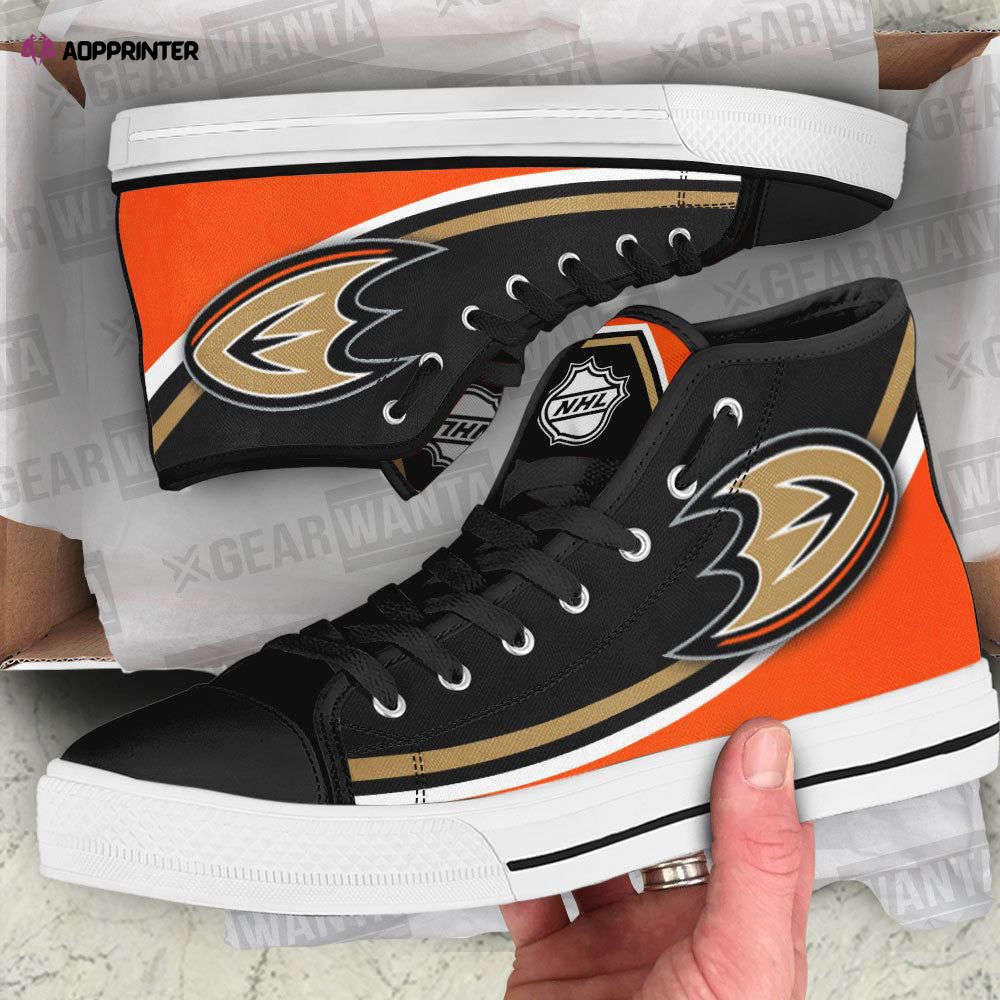 Anaheim Ducks High Top Shoes Custom For Fans