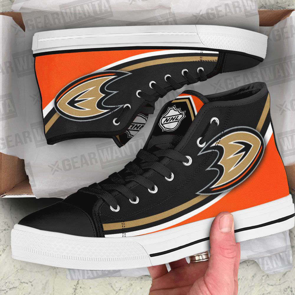 Anaheim Ducks High Top Shoes Custom For Fans