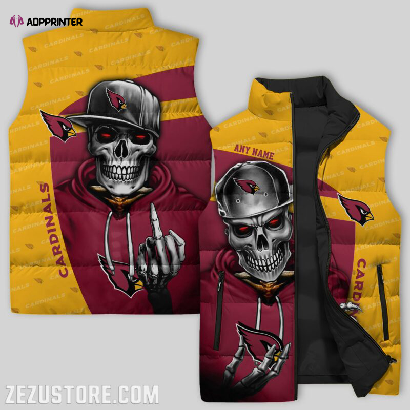 Arizona Cardinals NFL Sleeveless Puffer Jacket Custom For Fans Gifts