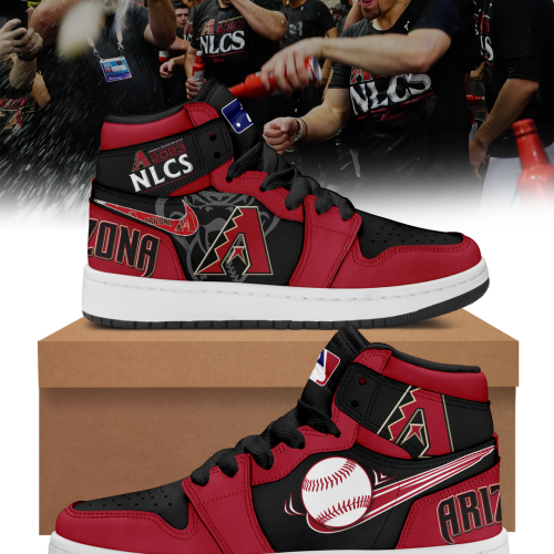 Arizona Diamondbacks Air Jordan 1 High Top Sneaker Custom For Fans