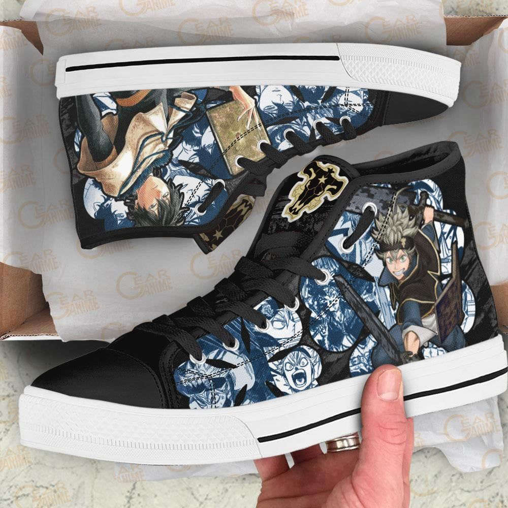 Asta And Yuno High Top Shoes Custom Black Clover Anime For Fans