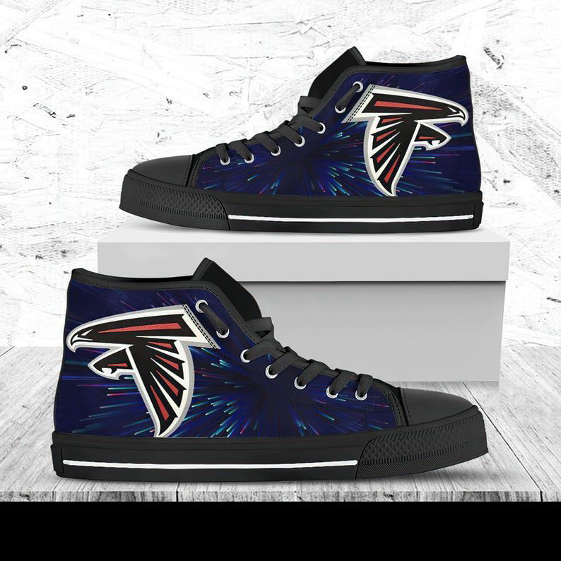 Atlanta Falcons Football NFL Custom Canvas High Top Shoes