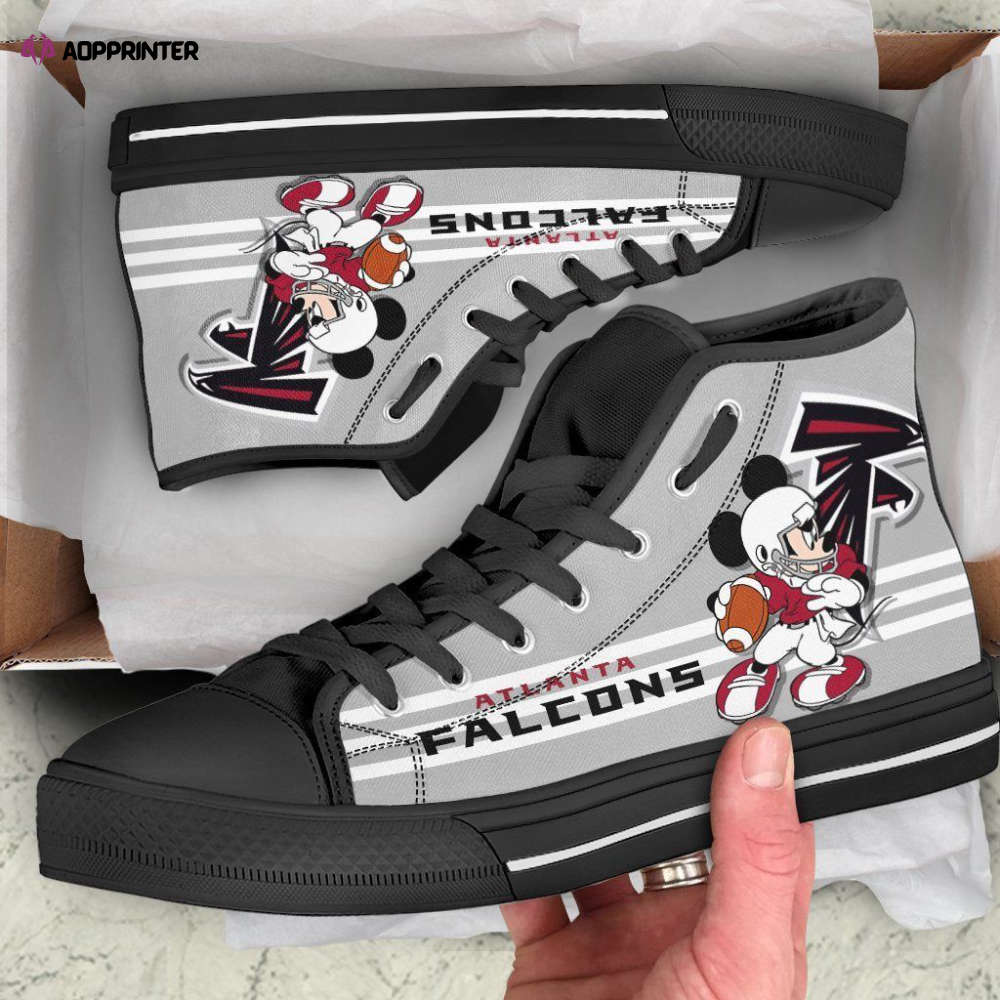 Atlanta Falcons High Top Shoes Custom Mickey For Fans