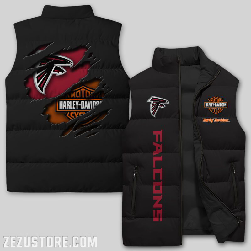 Atlanta Falcons NFL Sleeveless Puffer Jacket Custom For Fans Gifts