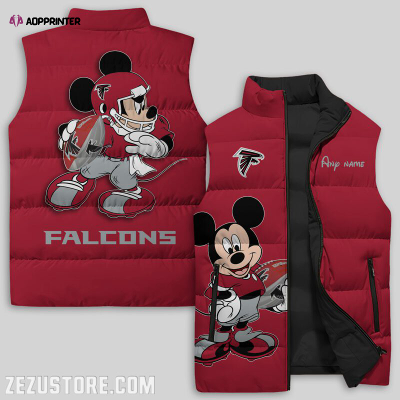 Atlanta Falcons NFL Sleeveless Puffer Jacket Custom For Fans Gifts