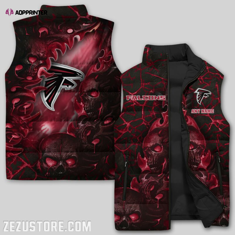 Atlanta Falcons NFL Sleeveless Puffer Jacket Custom For Fans Gifts