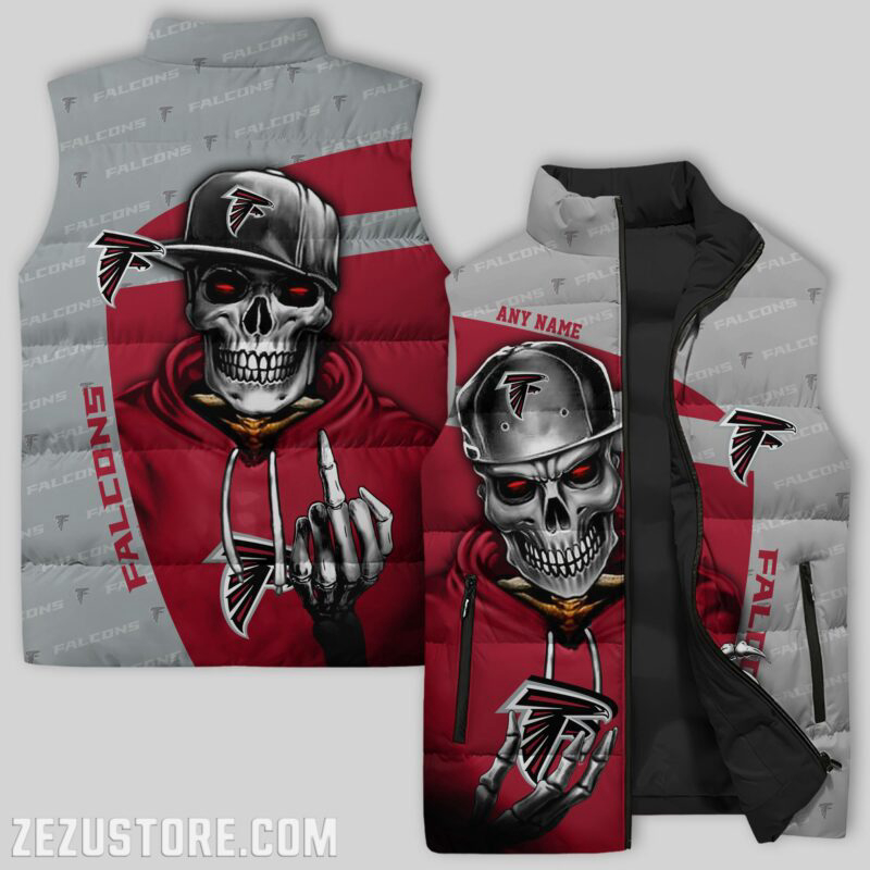 Atlanta Falcons Sleeveless Puffer Jacket Custom For Fans Gifts