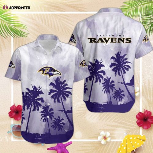 Baltimore Ravens Coconut Trees NFL Gift For Fan Hawaiian Graphic Print