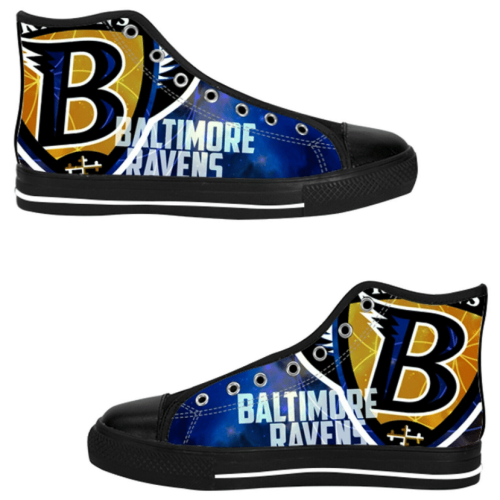 Baltimore Ravens NFL Football Custom Canvas High Top Shoes HT1156