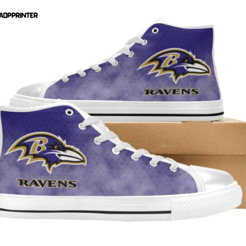 Baltimore Ravens NFL Football Custom Canvas High Top Shoes HT1165