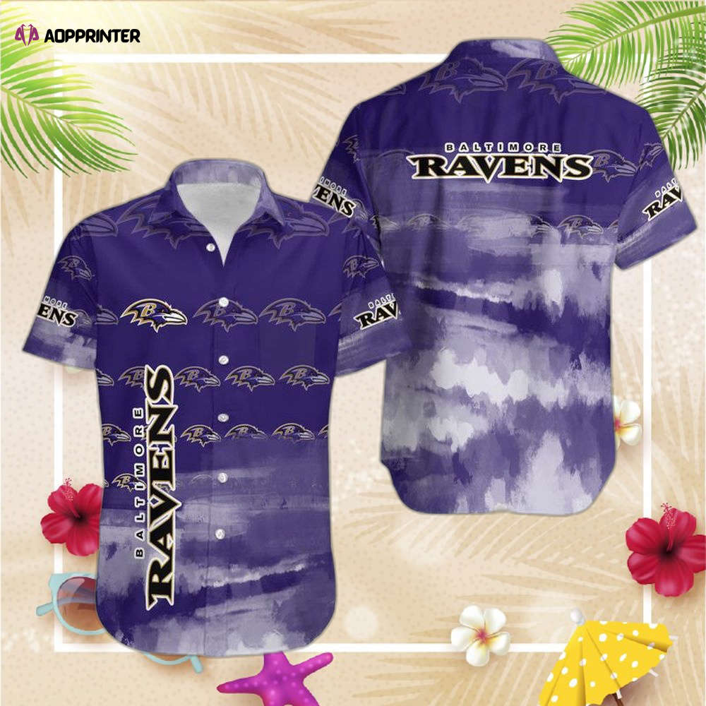 Baltimore Ravens NFL Gift For Fan Hawaii Shirt and Shorts Summer