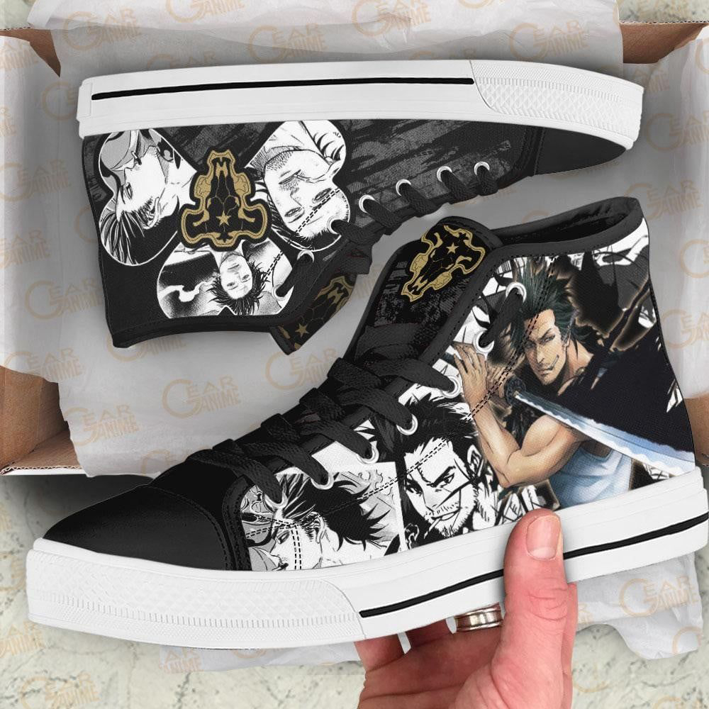 Black Bull Yami High Top Shoes Custom Black Clover Anime For Fans