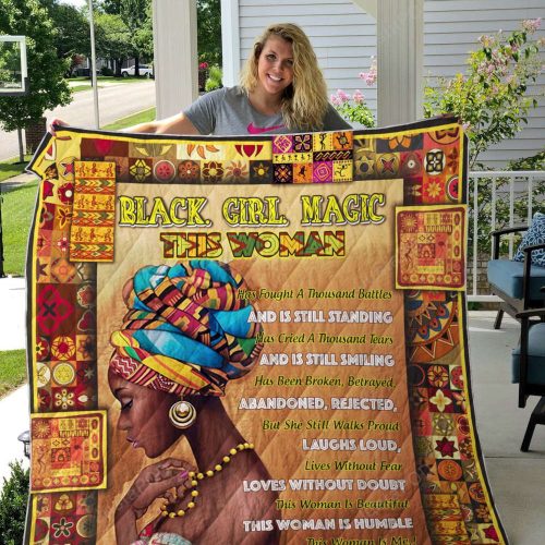 Black Girl Magic Has Cried A Thousand Tears Quilt Blanket Great Customized Gifts For Birthday Christmas Thanksgiving Perfect Gifts For African Culture Lover