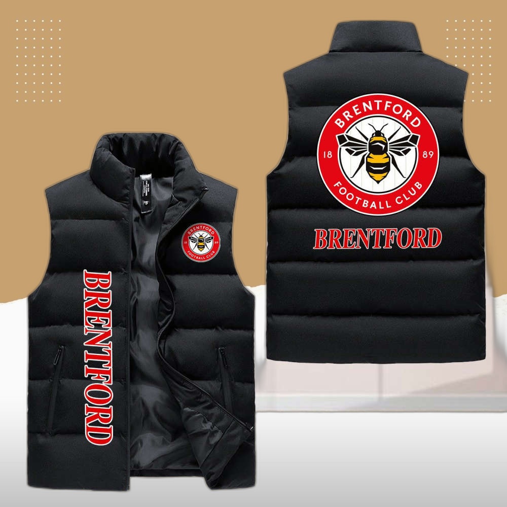 Stade Brestois 29 Sleeveless Puffer Jacket Custom For Fans Gifts