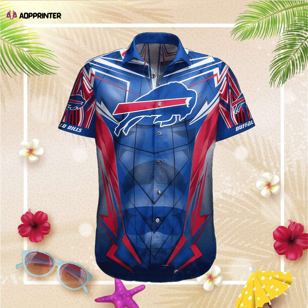 Buffalo Bills Hawaiian Shirt All Over Print Custom Name Gift For Fans NFL