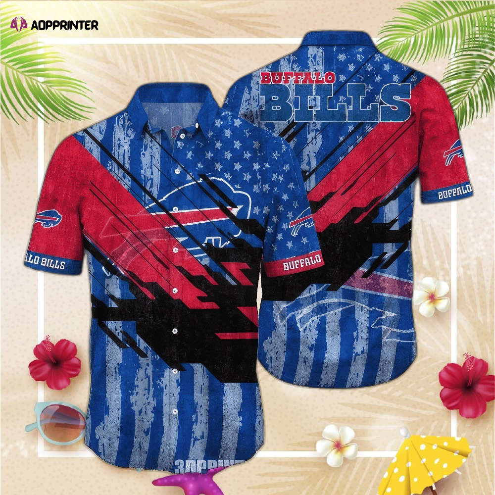 Buffalo Bills Hawaiian Shirt Tropical Flower Pattern All Over Print NFL