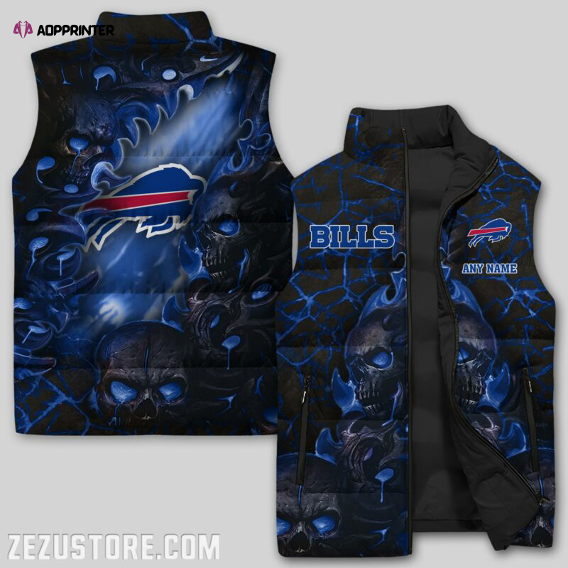 Buffalo Bills NFL Sleeveless Puffer Jacket Custom For Fans Gifts