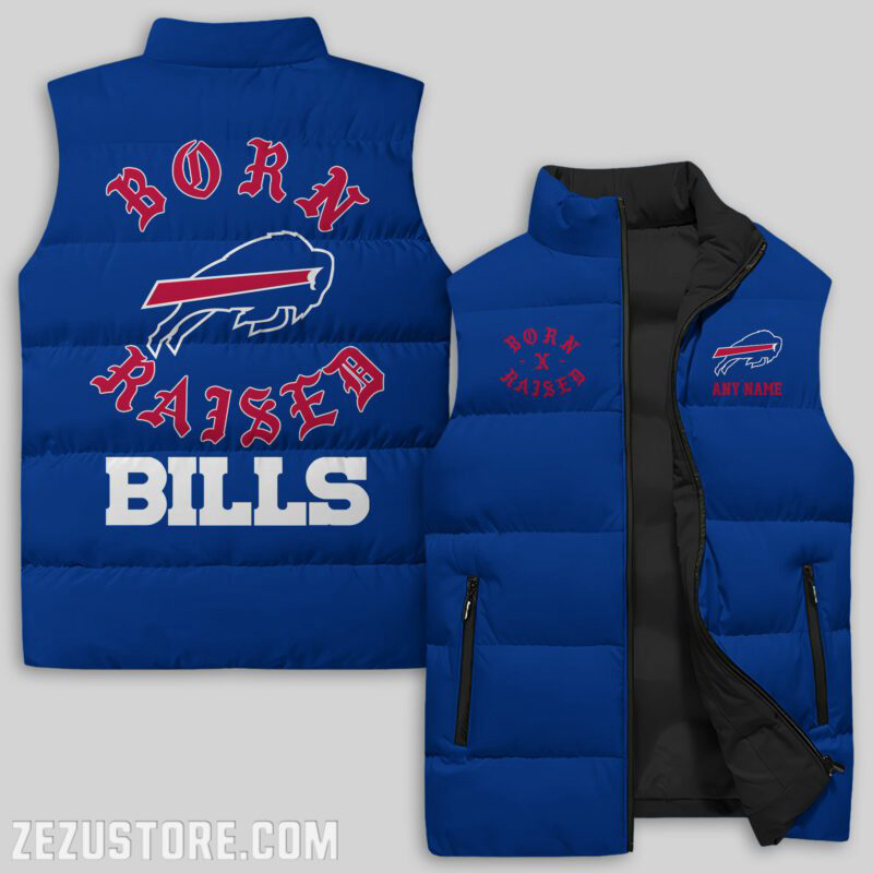 Buffalo Bills NFL Sleeveless Puffer Jacket Custom For Fans Gifts