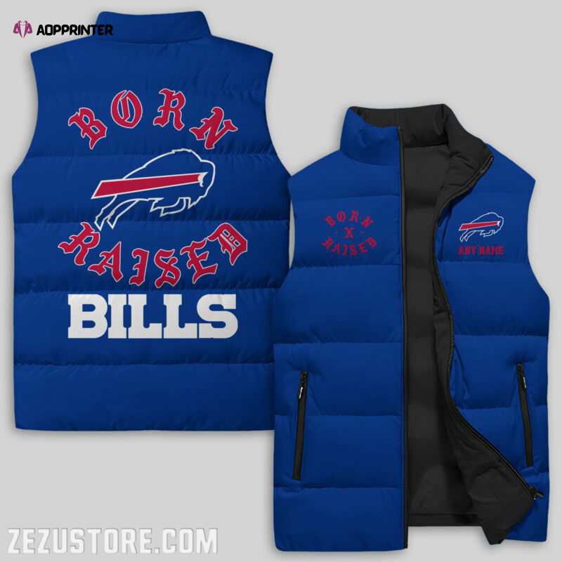 Buffalo Bills NFL Sleeveless Puffer Jacket Custom For Fans Gifts