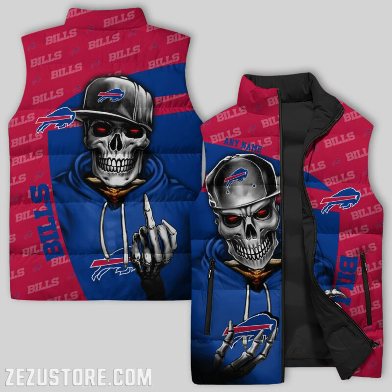 Buffalo Bills Sleeveless Puffer Jacket Custom For Fans Gifts